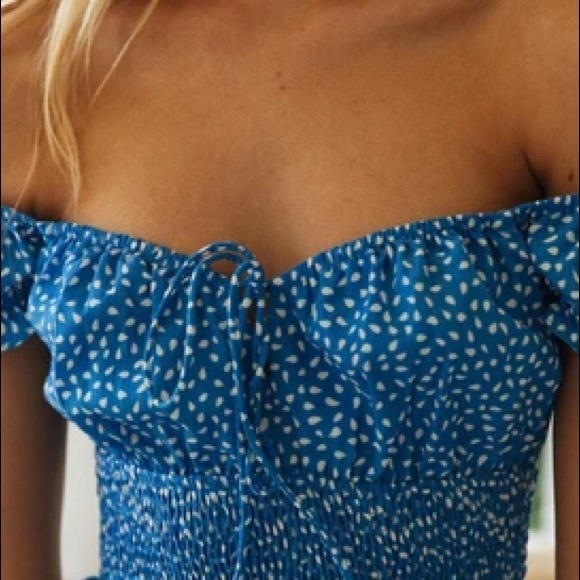 AMELIE DRESS (BLUE) - Picture 3 of 5